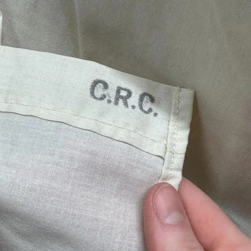 White 50s does 1800s Vintage Cotton HighNeck Victorian Style Film Costume Blouse - Picture 6 of 8